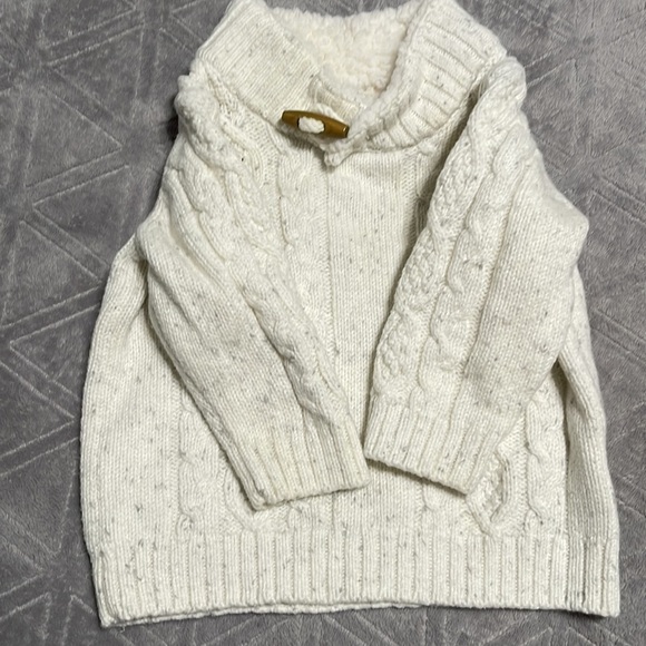 Janie and Jack cable knit shawl collar sweater - Picture 6 of 8